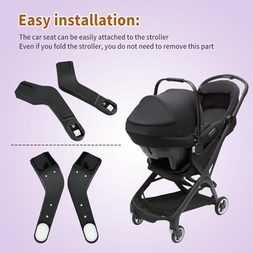 AQBB Butterfly Car Seats Adapter,Butterfly Adapter Infant Stroller Accessory Compatible with Nuna Pipa Lite Rx and Cybex Aton M and Maxi COSI Pebble 360 - Image 5