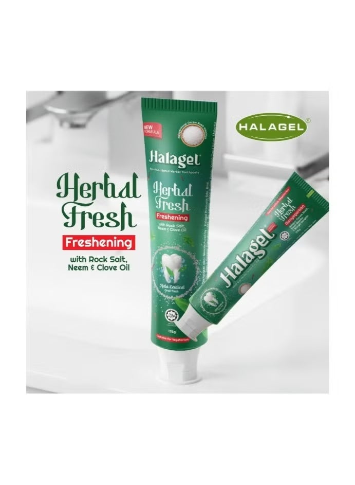Halagel Herbal Blast Twinpack 175g+175g - Non-Fluoridated Toothpaste - Image 2