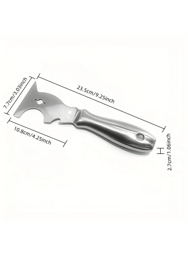 Silvery Stainless Steel Multifunctional Scraper Tool For Wall Stickers Remover Home Renovation - Image 1