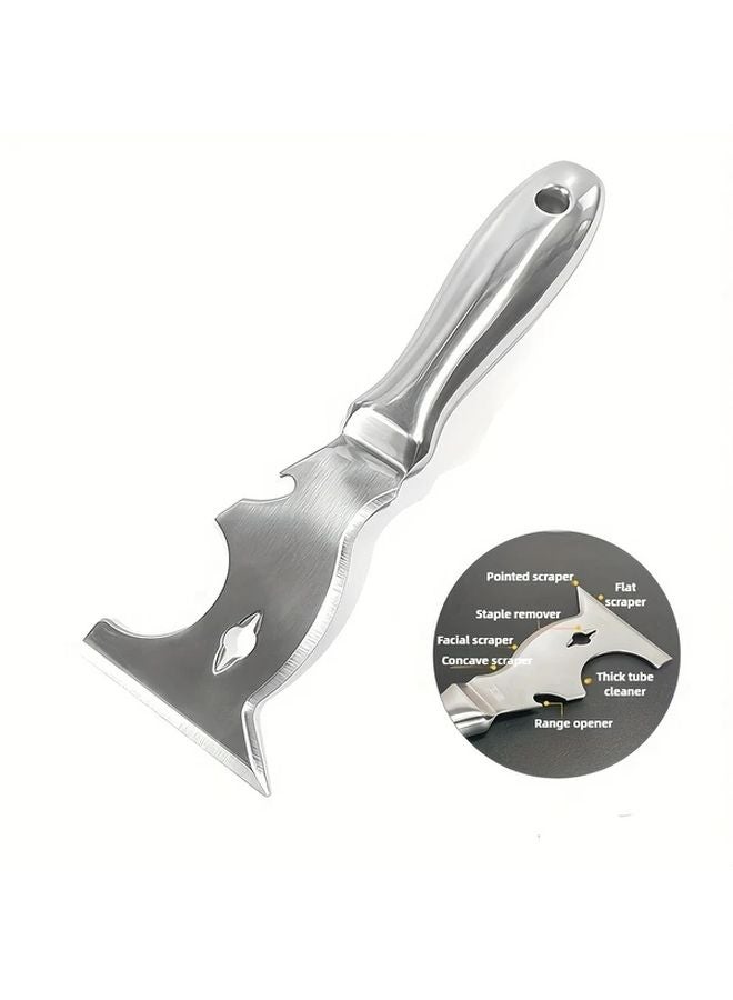 Silvery Stainless Steel Multifunctional Scraper Tool For Wall Stickers Remover Home Renovation - Image 3