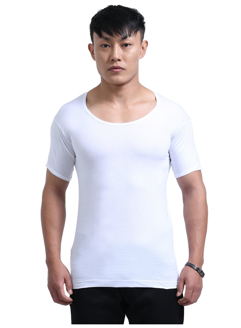 DUJE Men’s Half Sleeve Vest (3-Pack Combo) | 100% Combed Cotton | Breathable, Sweat-Absorbing, Anti-Bacterial & Odour-Free Everyday Comfort Innerwear - Image 1