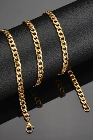 Jewelry Shop Sailor Men's Steel Chain Necklace Thin ECK06 Yellow - pzsku/Z5DA77F0D48FCE2152FD0Z/45/_/1740660911/8902fc54-80de-48c4-82e3-b6cb70d8c659