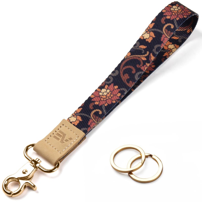 EcoVision Cute Keychain Lanyards for Keys, Wristlet Key lanyard for Women, Badge Lanyards Strap with 2 keyrings - Image 1