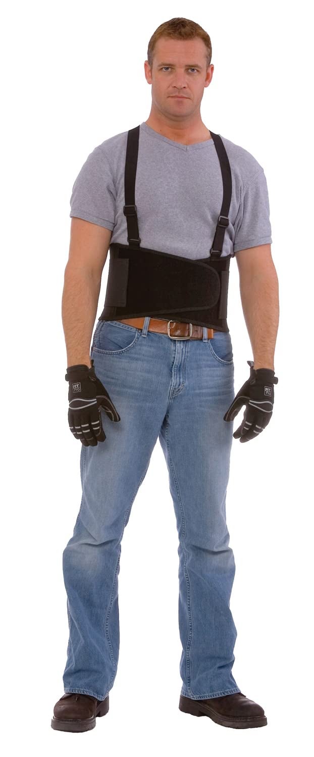 Cordova Back Support Belt with Attached Suspenders Quick Adjust Elastic Outer Panels - Image 3