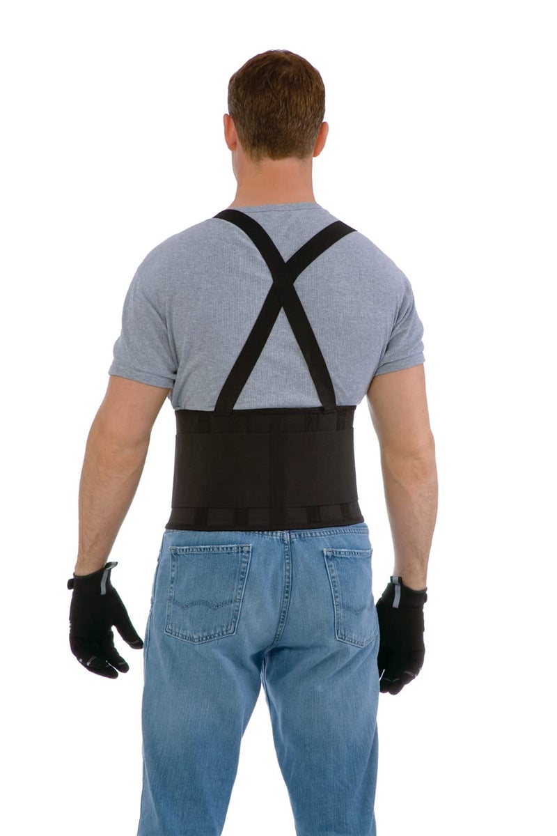 Cordova Back Support Belt with Attached Suspenders Quick Adjust Elastic Outer Panels - Image 4