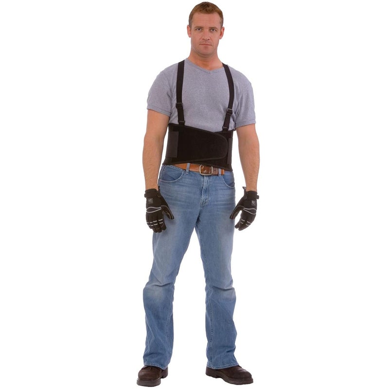 Cordova Back Support Belt with Attached Suspenders Quick Adjust Elastic Outer Panels - Image 5