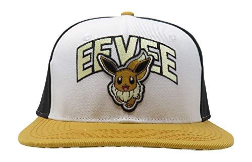 Bioworld Pokemon Eevee Embroidered Snapback Cap Hat Licensed Black - Image 5