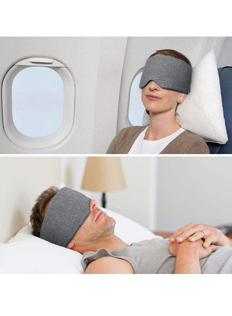 Cotton Sleep Mask Blackout Comfortable and Breathable Eye Mask for Sleeping Adjustable Night Eyeshade for Women Men Kids - Image 2