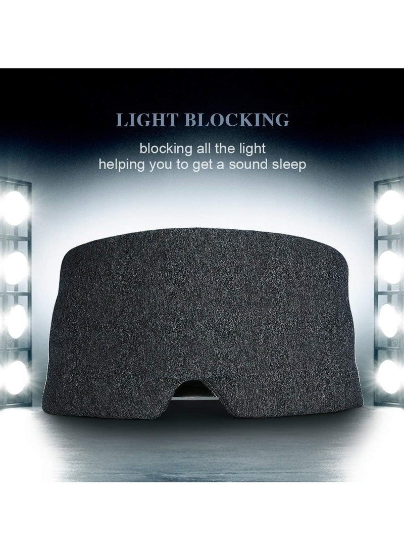 Cotton Sleep Mask Blackout Comfortable and Breathable Eye Mask for Sleeping Adjustable Night Eyeshade for Women Men Kids - Image 4