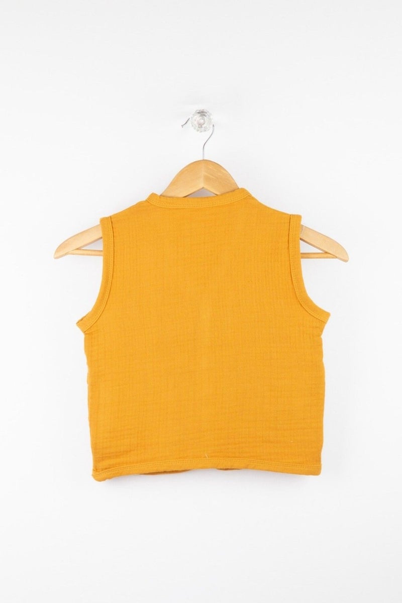 Bondilolly 100% Cotton Muslin Baby Vest with Snaps  - Image 2