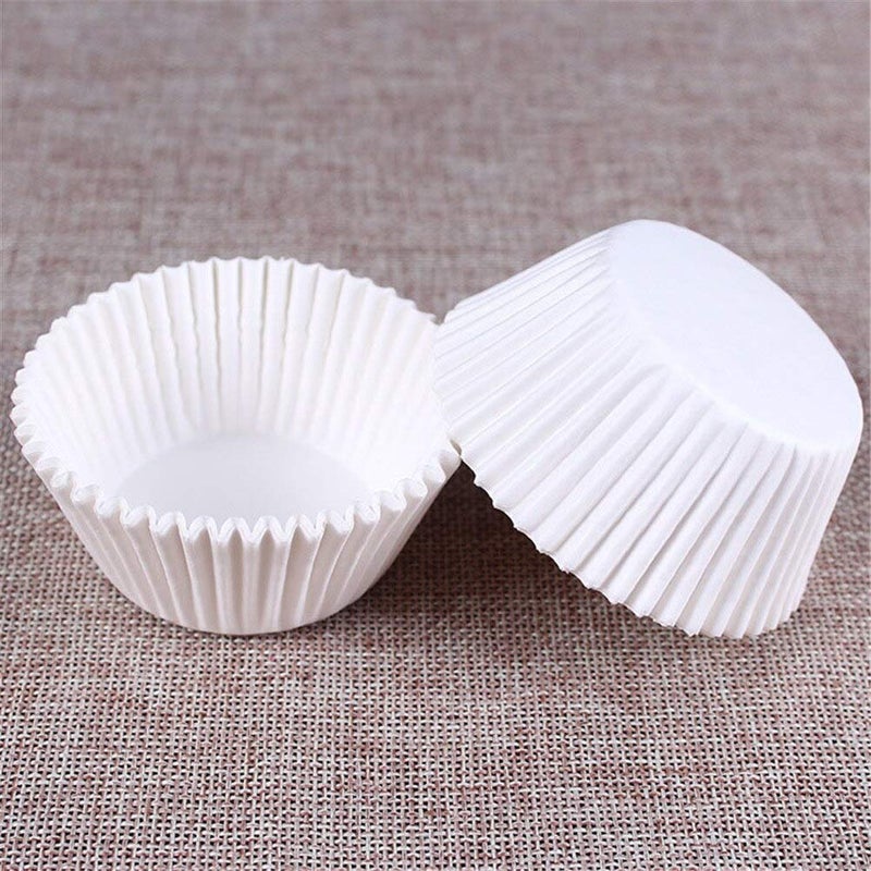 APSAMBR APSAMBR200PcsLot Pure White Cupcake Liners Food Grade Paper Cup Cake Baking Cup Muffin Kitchen Cupcake Cases Cake Molds - Image 4