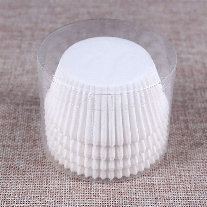 APSAMBR APSAMBR200PcsLot Pure White Cupcake Liners Food Grade Paper Cup Cake Baking Cup Muffin Kitchen Cupcake Cases Cake Molds - Image 3