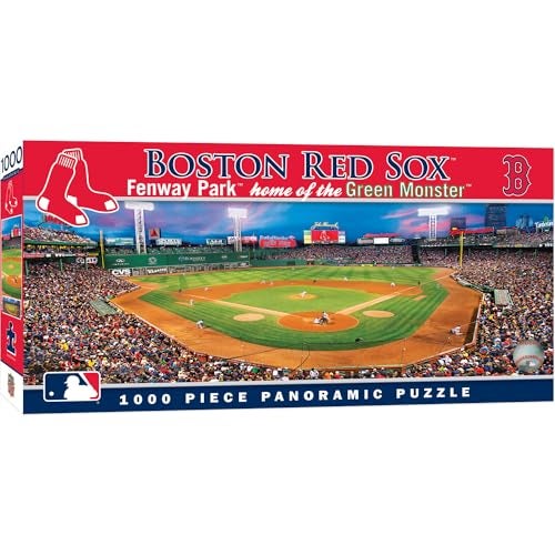 MasterPieces 1000 Piece Sports Jigsaw Puzzle - MLB Boston Red Sox Center View Panoramic - 13"x39" - Image 2