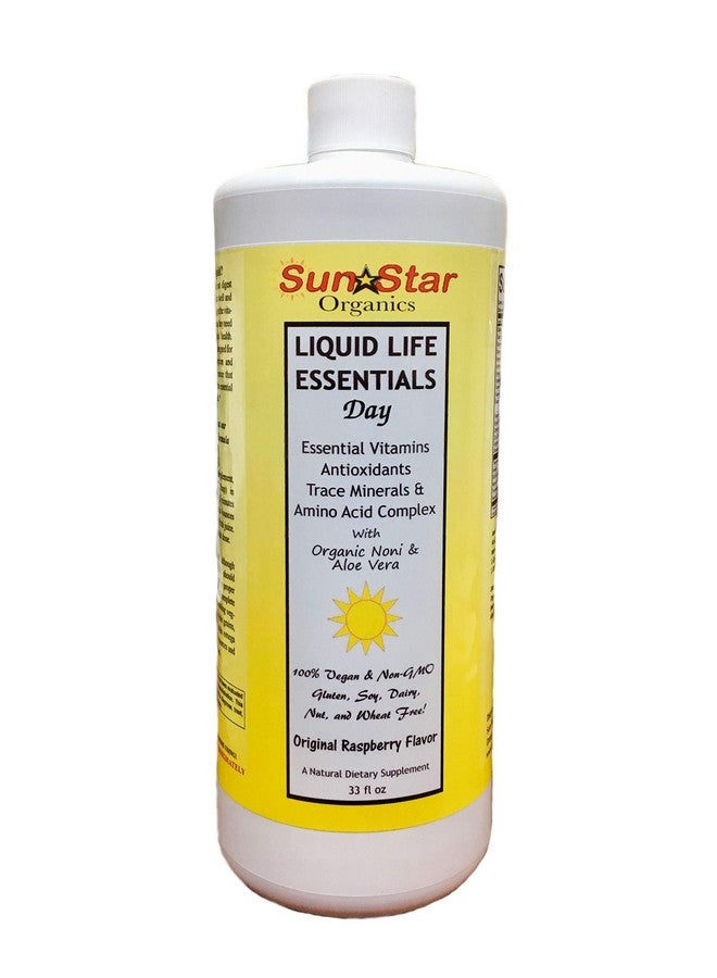 sun star organics فيتامينات متعددة سائلة مع نوني وألوة فيرا محلاة بنكتار الأغاف 33 أونصة سائلة فيتامينات أساسية A B C E و D مضادات الأكسدة معادن نادرة ومركب أحماض أمينية - Image 3