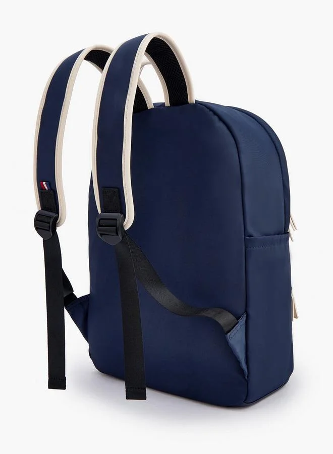Lee Cooper NAVY Logo Print School Backpack With Adjustable Shoulder Straps  | Best Price UAE