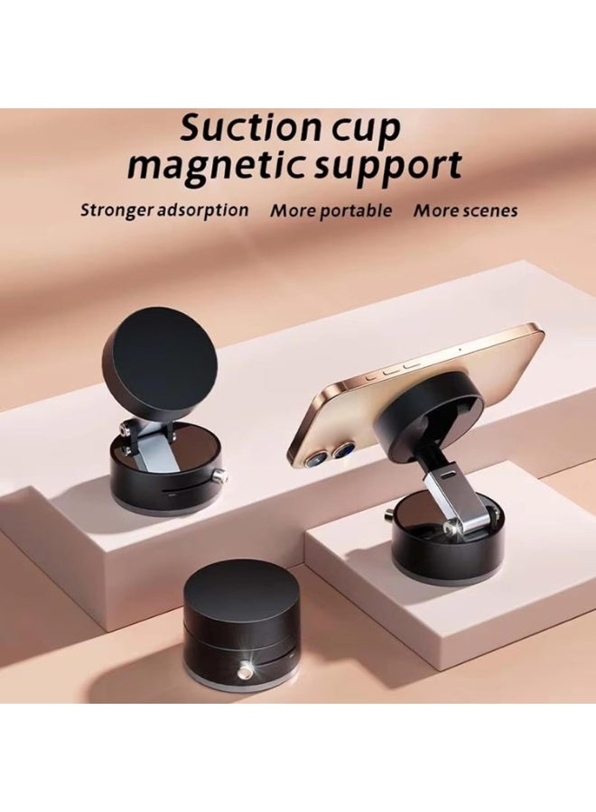 Denx Magnetic car phone holder, vacuum suction base, multi-angle rotation, magnetic mount, easy to install - Image 3