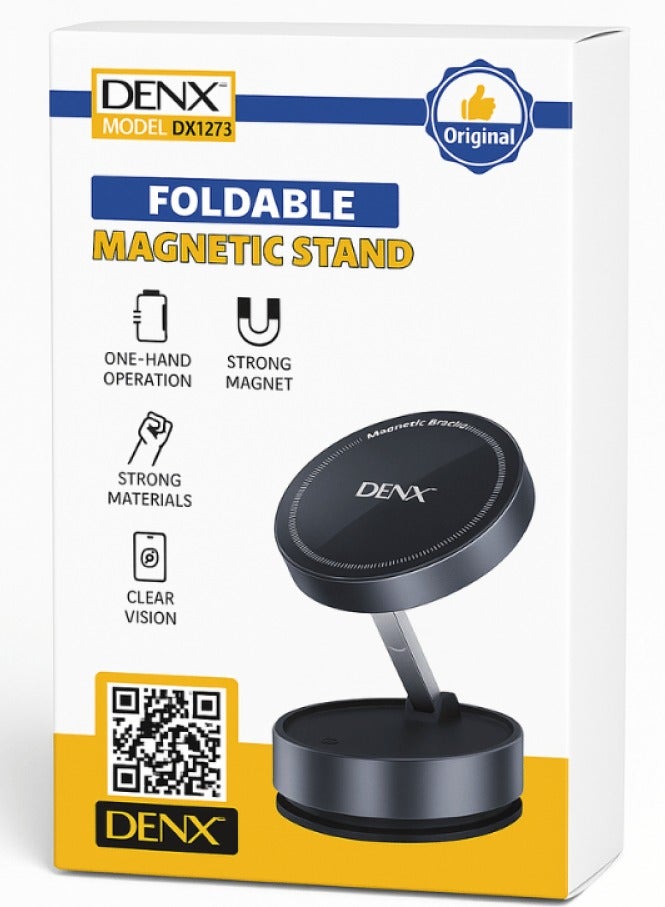 Denx Magnetic car phone holder, vacuum suction base, multi-angle rotation, magnetic mount, easy to install - Image 2