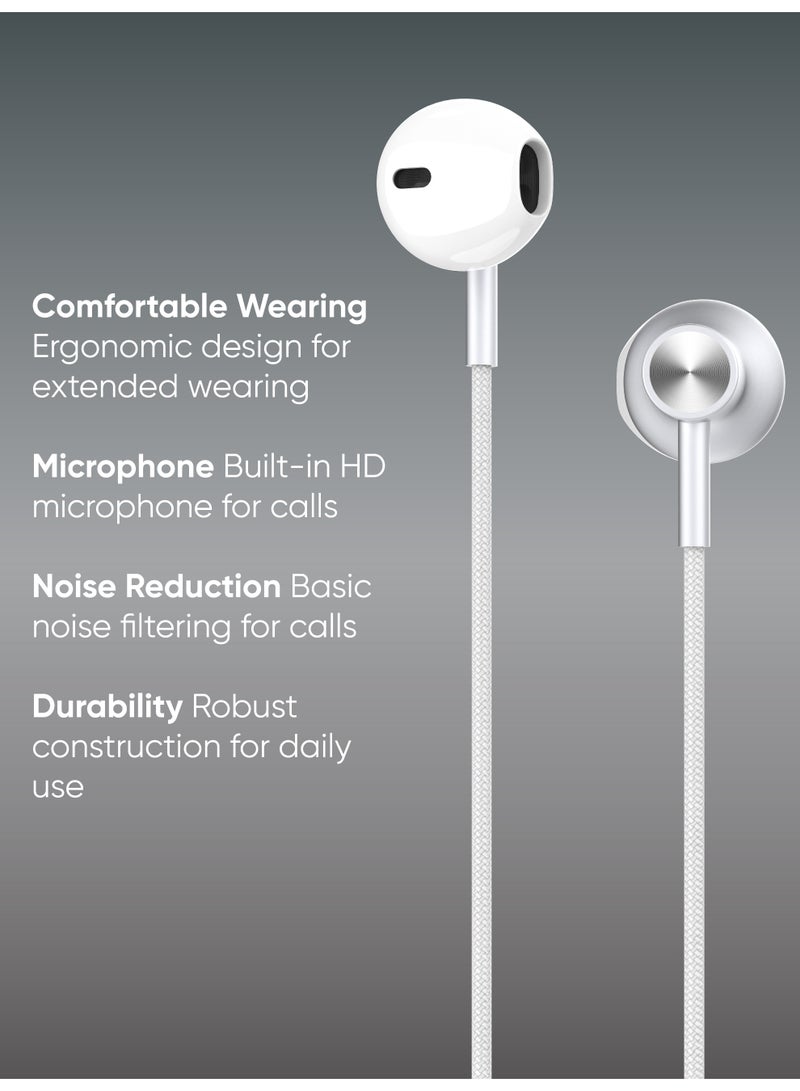 MYX BassX Type-C Wired Stereo Earphones | Ergonomic Design | HD Sound with Deep Bass - Image 5