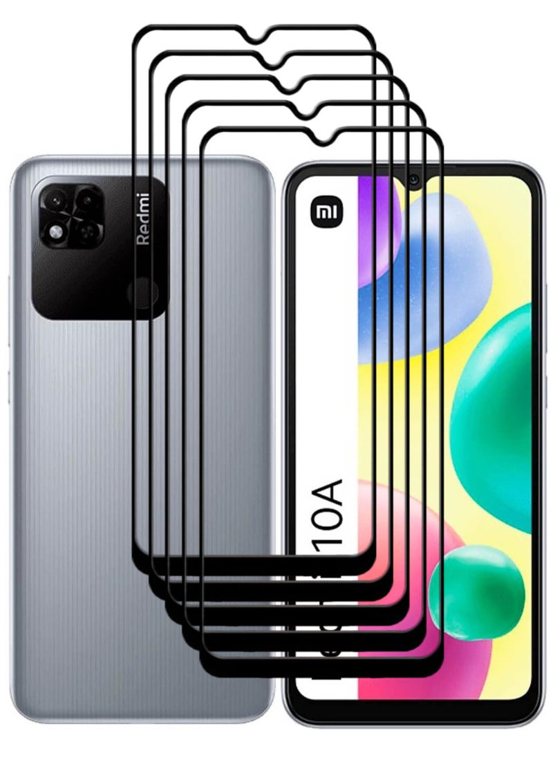 ACLIX 5 Pieces Antistatic ESD Dustproof Premium Quality High Definition Tempered Glass Screen Protector Designed For Xiaomi Redmi 10A - Image 1