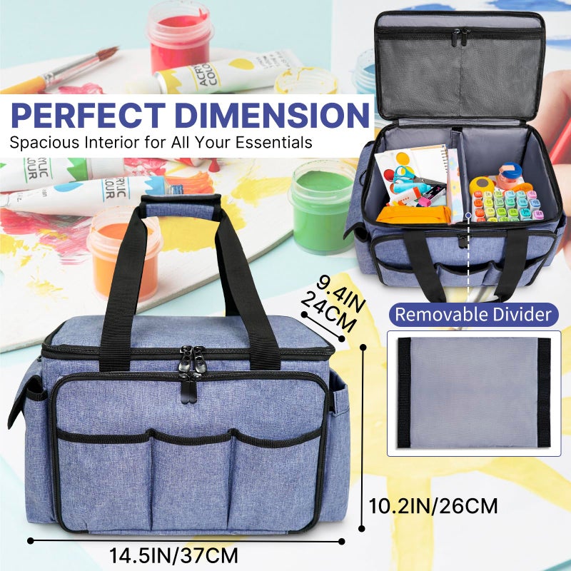 ORKELS Craft Storage Bag for Supplies â€“ Multifunctional Organizer Tote for Scrapbooking, Sewing, Journaling, Art Tools, Ideal for Home or Travel - Image 2