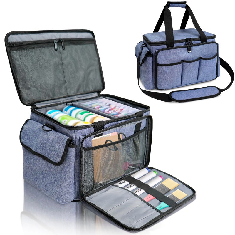 ORKELS Craft Storage Bag for Supplies â€“ Multifunctional Organizer Tote for Scrapbooking, Sewing, Journaling, Art Tools, Ideal for Home or Travel - Image 1