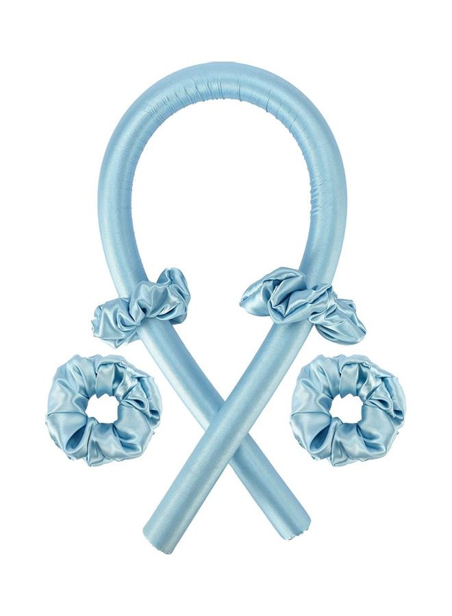 NIBEMINENT Heatless Curling Rod Headband Set Blue - Image 1