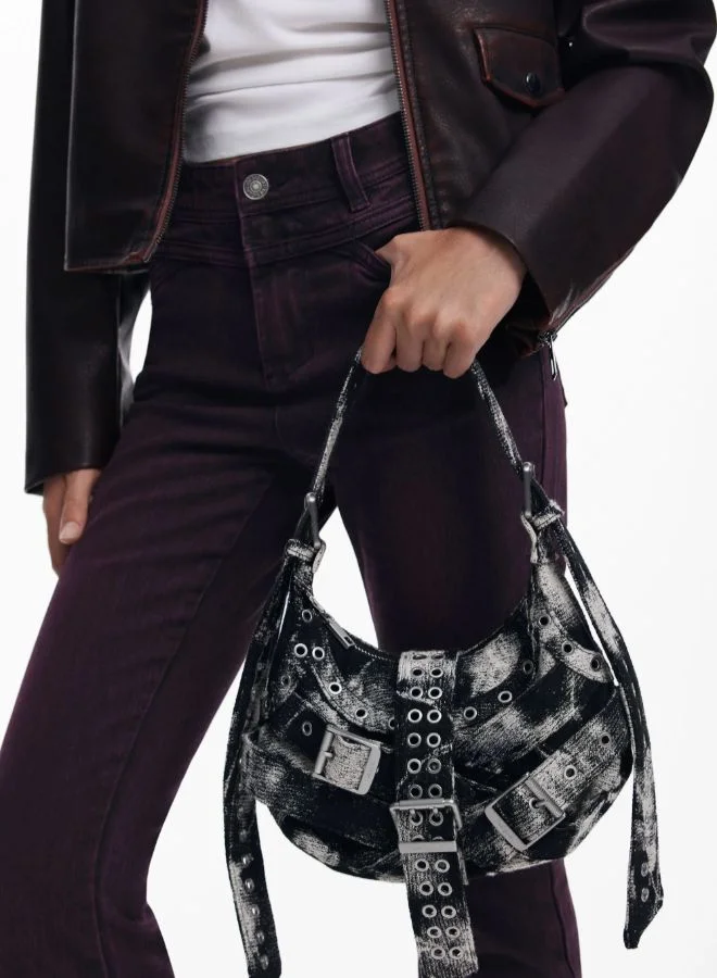 DESIGUAL Black Joy Buckle Bag for Women | Best Price UAE