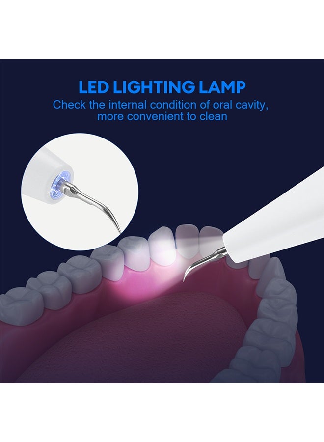 JS Household ToothBrush, Ultrasonic Scaler Calculus Remover, Rechargeable Teeth Whitening Tool, 3 Models Adjustable, for Home and Travel, Oral Hygiene Set - Image 5
