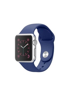FITIT FITIT Bands for Apple Watch Band match with any Apple Watch Series 3 and Above (41mm 38mm and 40mm cases), Soft Silicone Sport Replacement Strap, Blue  - Image 1
