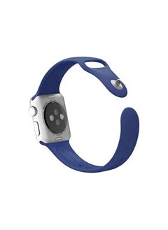 FITIT FITIT Bands for Apple Watch Band match with any Apple Watch Series 3 and Above (41mm 38mm and 40mm cases), Soft Silicone Sport Replacement Strap, Blue  - Image 2