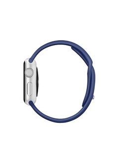 FITIT FITIT Bands for Apple Watch Band match with any Apple Watch Series 3 and Above (41mm 38mm and 40mm cases), Soft Silicone Sport Replacement Strap, Blue  - Image 4