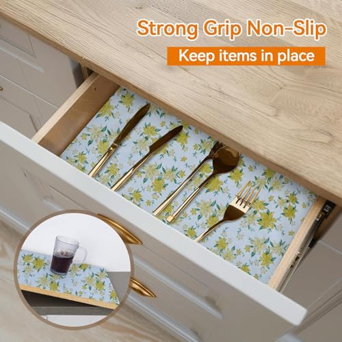 Vocal Store Anti-Slip Kitchen Cabinet Drawer Shelf Mat Liner Sheets Textured Multipurpose 5 Meter Roll, Green - MDOJ11-P06-5 - Image 2