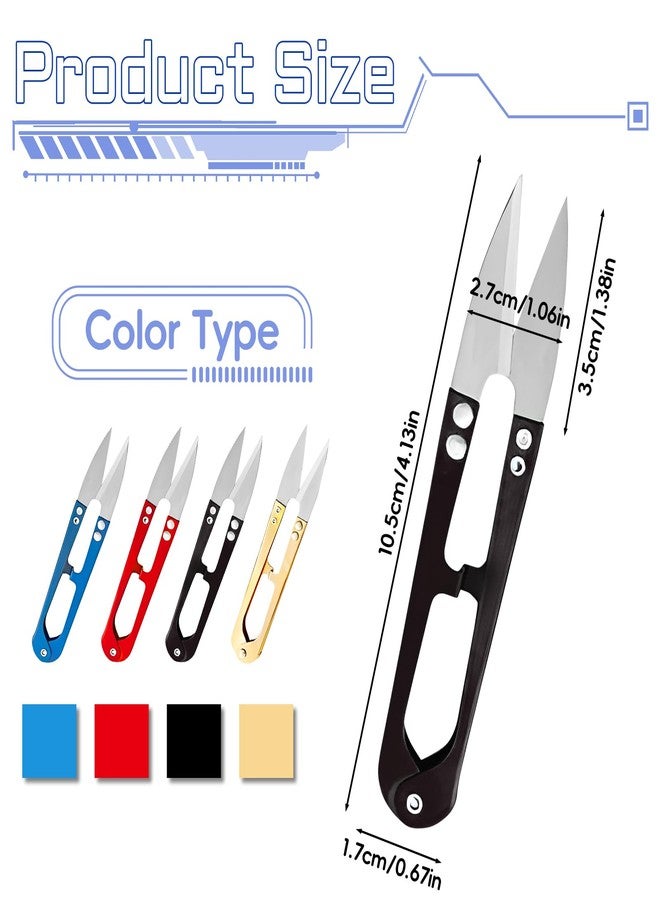 CUGBO 24Pcs Sewing Scissors for Fabric, Thread Yarn Embroidery Clippers Cutter, Small Snips Plant Trimming Nipper, Great for Stitch, Art Craft, Mini DIY Supplies,Garden Use - Image 2