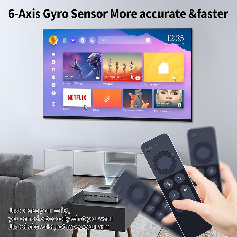KASTWAVE W3 Air Mouse 2.4g Wireless Universal Voice Remote Control with Keyboard Compatible for Nvidia Shield/Android TV Box/PC/Projector/HTPC/All-in-one PC - Image 3