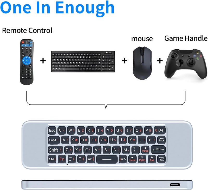 KASTWAVE W3 Air Mouse 2.4g Wireless Universal Voice Remote Control with Keyboard Compatible for Nvidia Shield/Android TV Box/PC/Projector/HTPC/All-in-one PC - Image 4