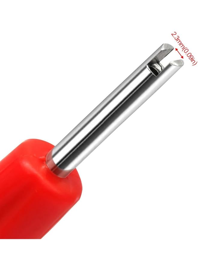 شواي مجموعة أدوات إزالة قلب الصمام - 40 قطعة من نوى شريدر المطلية بالنيكل والنحاس، و20 قطعة من أغطية عوازل حلقات O، و3 أدوات إزالة برأس واحد مزدوج لإصلاح الإطارات - Image 3