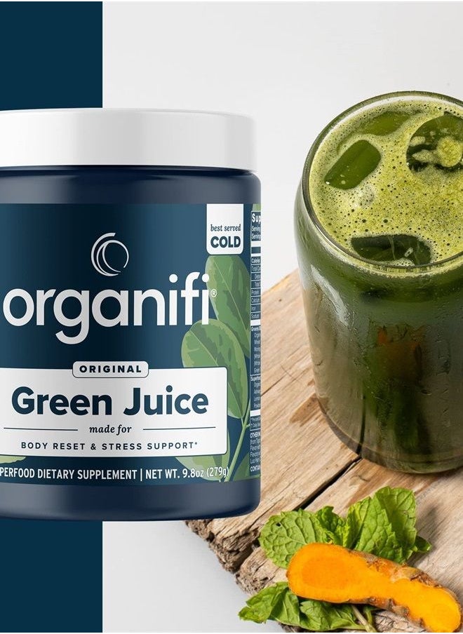 Organifi - Green Juice - Organic Superfood Powder - 30-Day Supply - Organic Vegan Greens - Helps Decrease Cortisol - Provides Better Response to Stress - Supports Weight Control - Total Body Wellness - Image 1