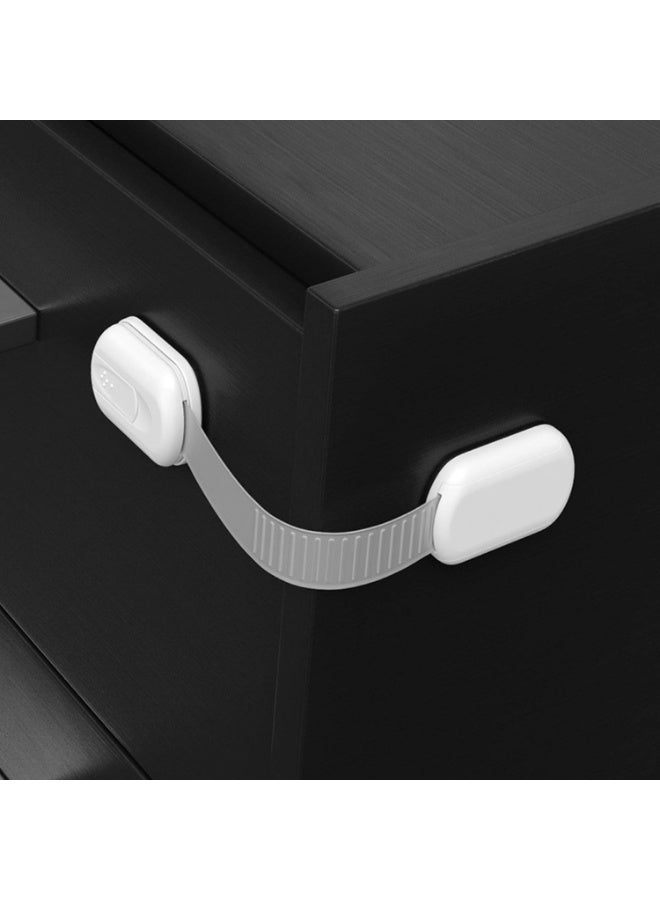 Child Safety Lock with Keys Self-Adhesive Refrigerator Cabinet Lock for Toddlers and Pets - Image 2