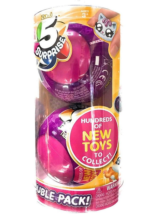 5 Surprise Pink Mystery Capsule Collectible Toy (Wave 2) Pack) By Zuru Multicolor (7708) - Image 2