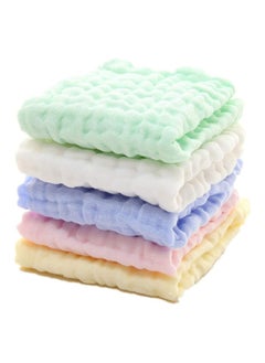 BLOOMING TIME 5pcs Muslin Baby Washcloths and Towels, Soft Newborn Baby Towel and Muslin Washcloth for Sensitive Skin(30*30cm)  - Image 1