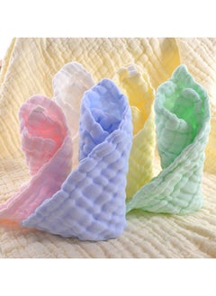 BLOOMING TIME 5pcs Muslin Baby Washcloths and Towels, Soft Newborn Baby Towel and Muslin Washcloth for Sensitive Skin(30*30cm)  - Image 2