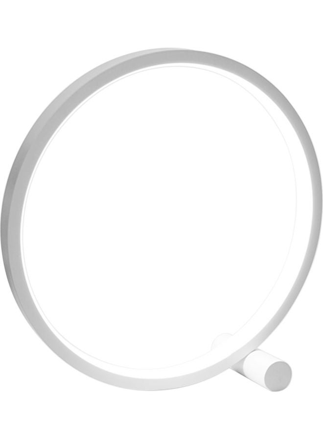 Loquat 25cm Round LED Desk Lamp White 26.00 x 9.00 x 0.6cm - Image 1