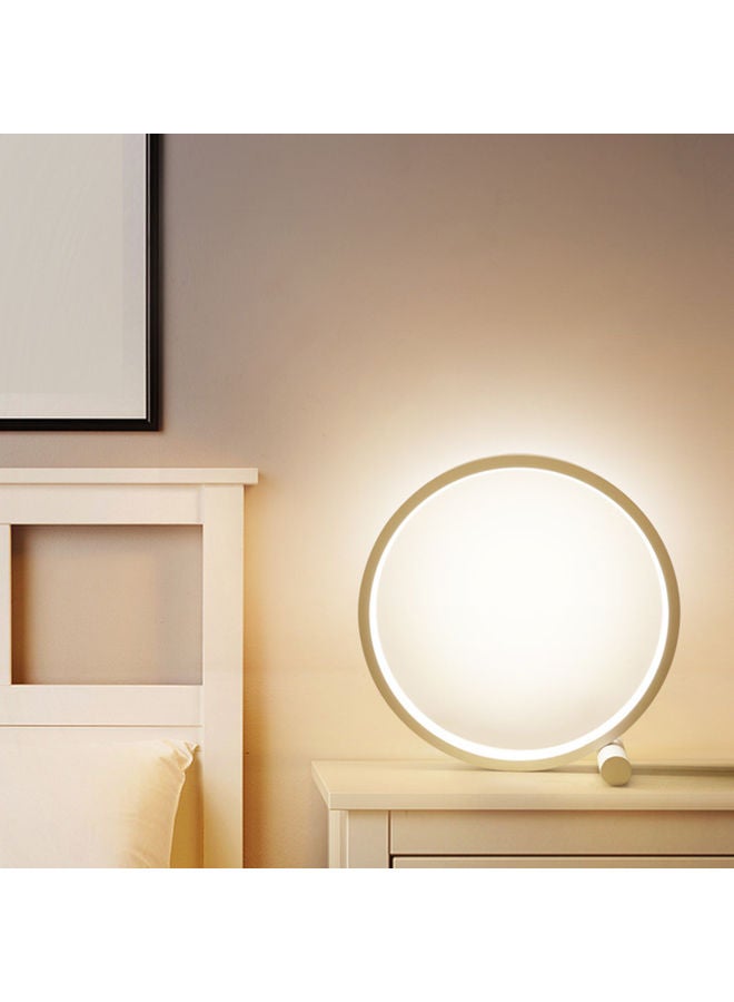 Loquat 25cm Round LED Desk Lamp White 26.00 x 9.00 x 0.6cm - Image 3