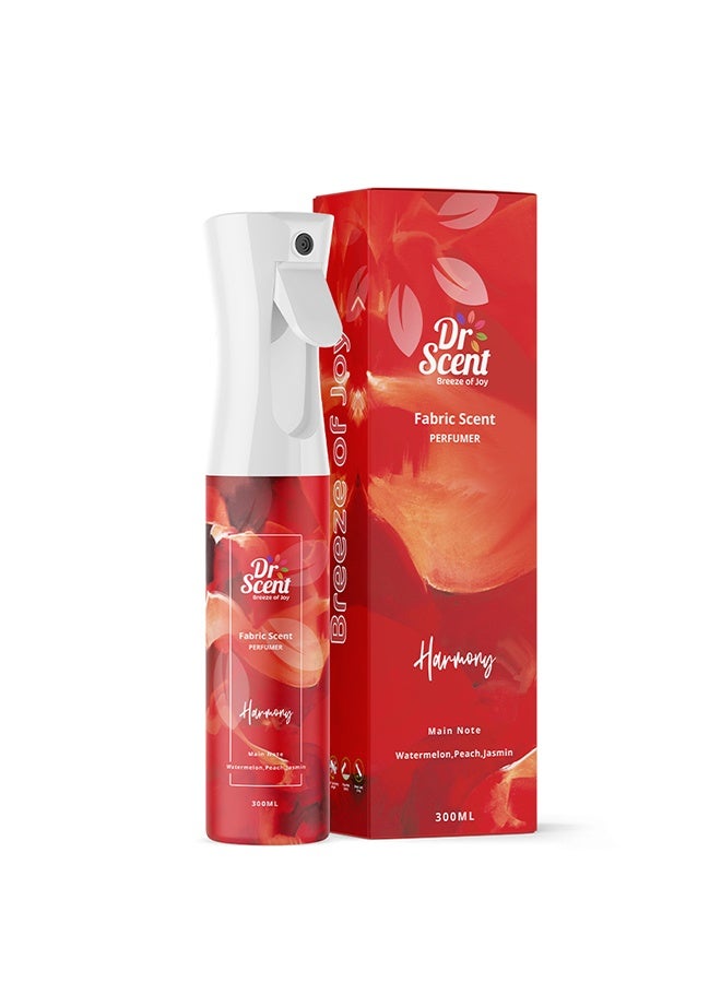 Dr Scent Breeze of Joy Fabric Spray Harmony with Fruity Notes Fresh Watermelon, Peach and Ending with sweet Notes Jasmine (300ml) - Image 1