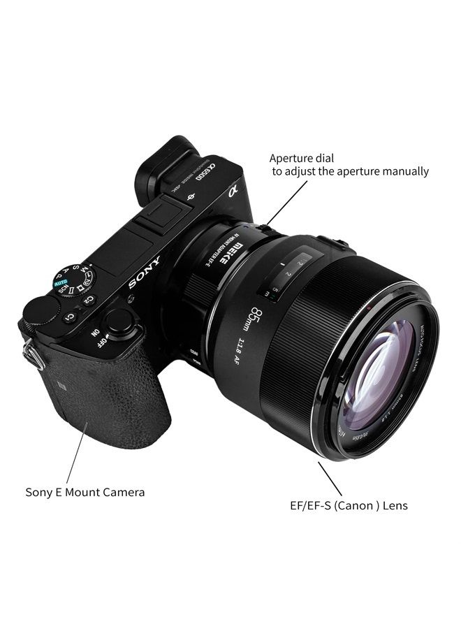 Meike محول التركيز التلقائي MK-EFTE-B لعدسات كانون EF/EF-S إلى كاميرات سوني E Mount A7SII A7 A6000 A6500 A7SIII A9، إلخ - Image 5