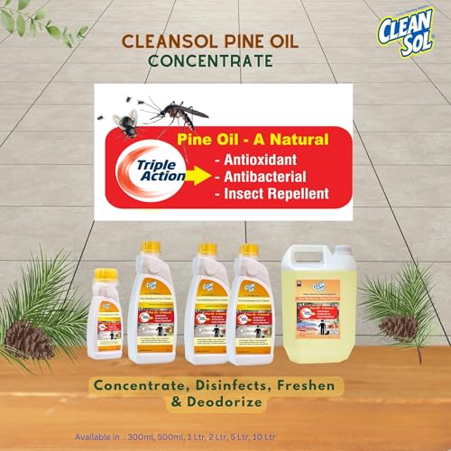 Cleansol Phenyl Concentrate – 250 mL | Makes 2–3 Litres White Floor Cleaner | With Natural Pine Oil & Citronella for Home & Commercial Use - Image 3