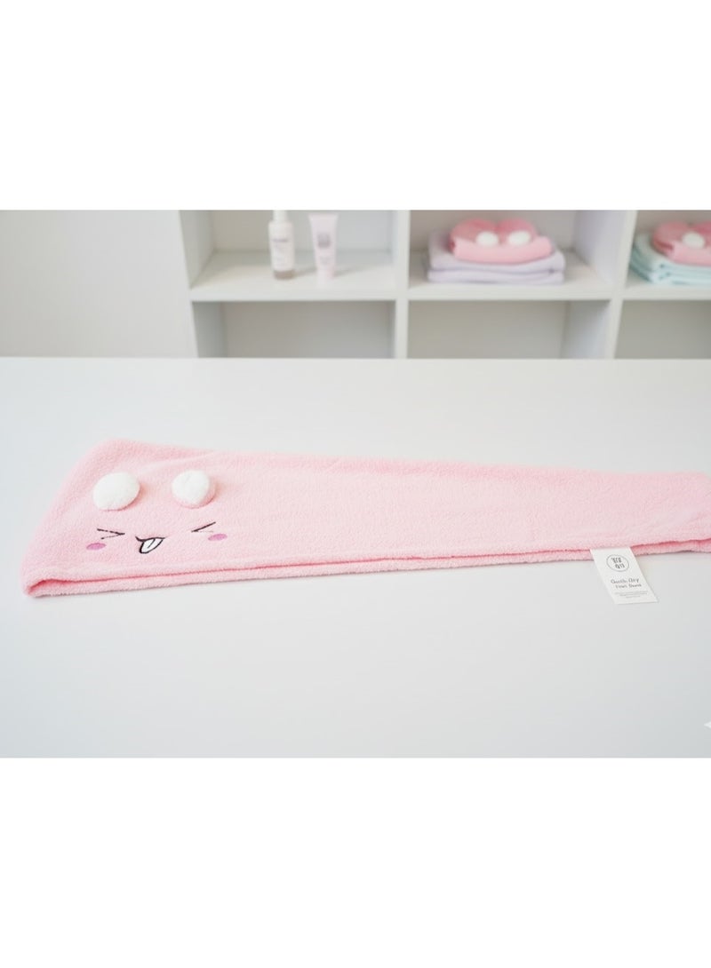 Pink microfiber towel suitable for children and adults - Image 1