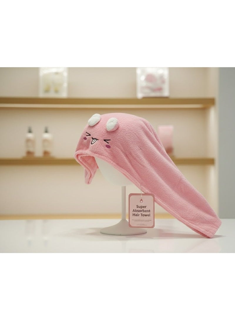 Pink microfiber towel suitable for children and adults - Image 2