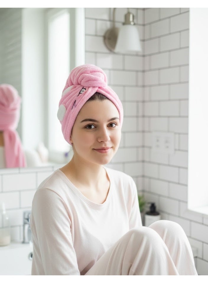 Pink microfiber towel suitable for children and adults - Image 3