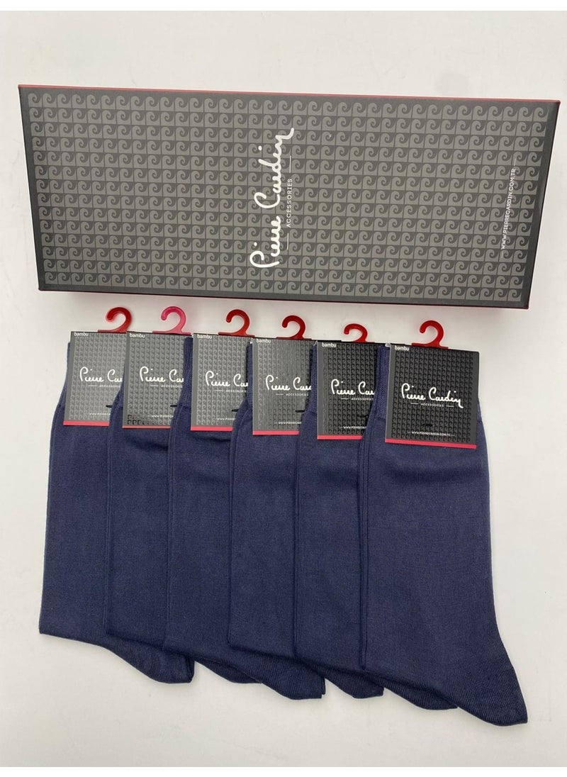 pierre cardin Bamboo 6-Pack Long Socks 490-Pc Anthracite  - Image 1